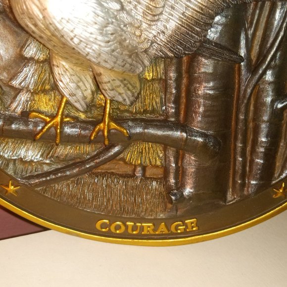 BRADFORD EXCHANGE "SPIRIT OF COURAGE" TO DECORATE YOUR LOVED ONE'S COURAGE DECOR - Picture 9 of 10